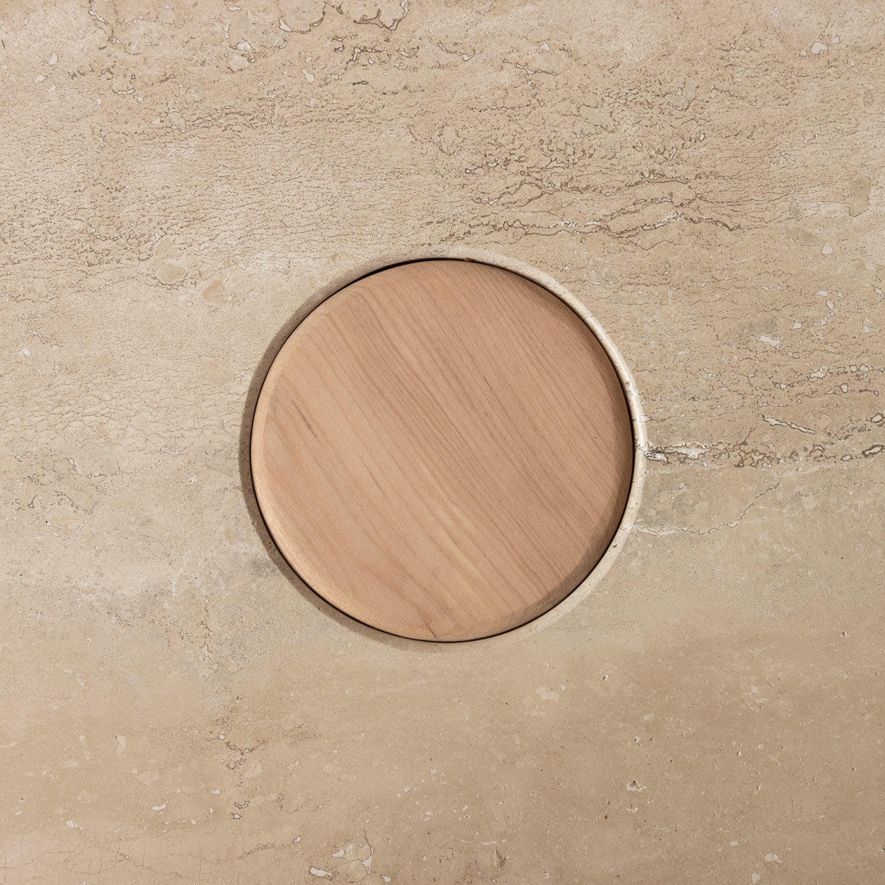 Mesa Lateral Vela | Travertino