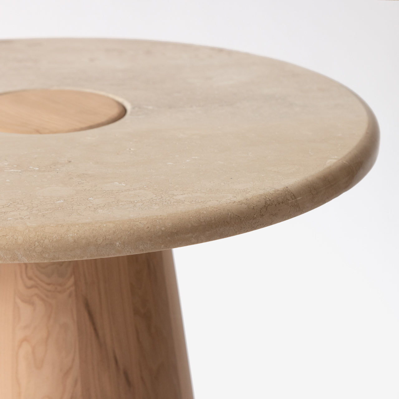 Mesa Lateral Vela | Travertino