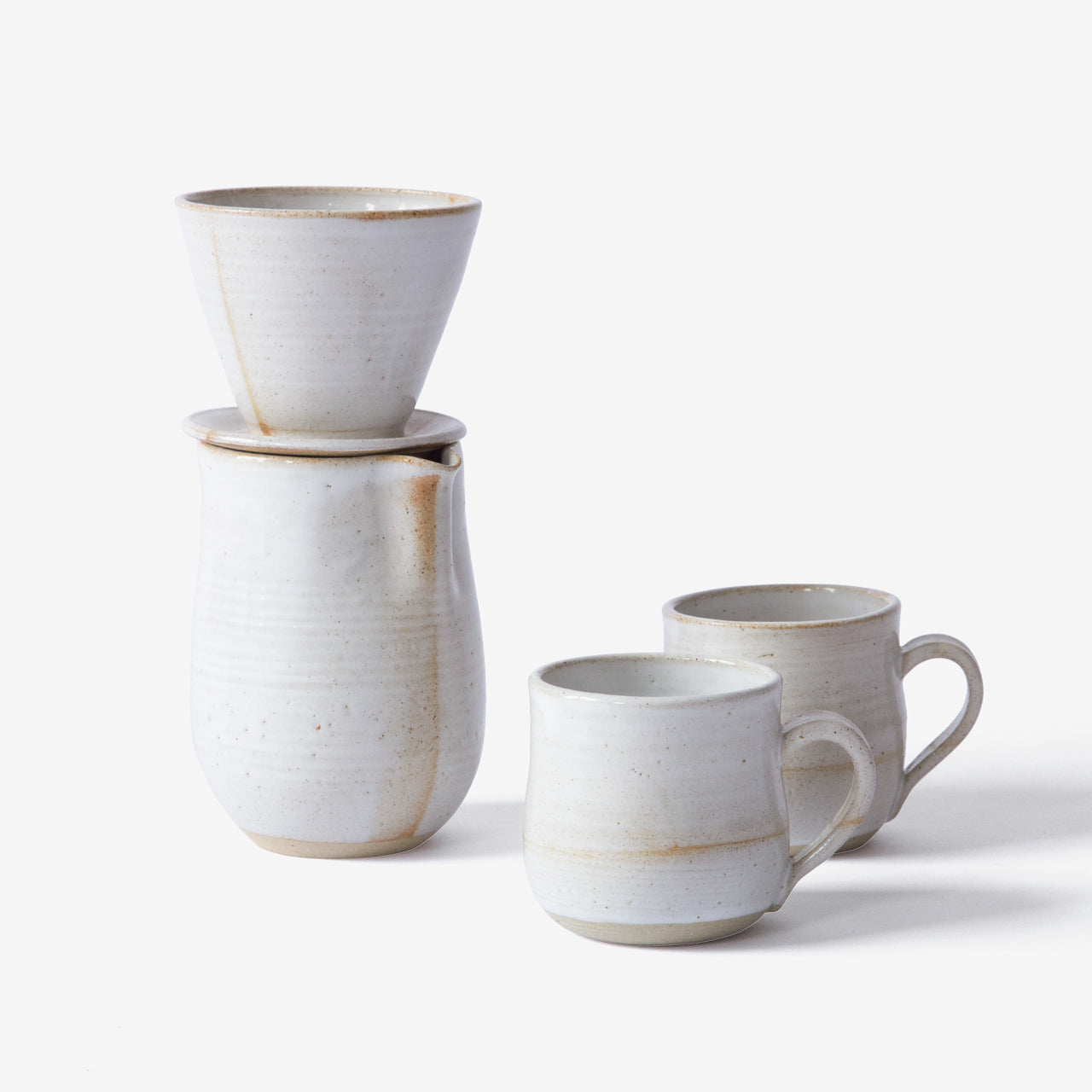 Set Cafetera V60 y Tazas Cerámicas