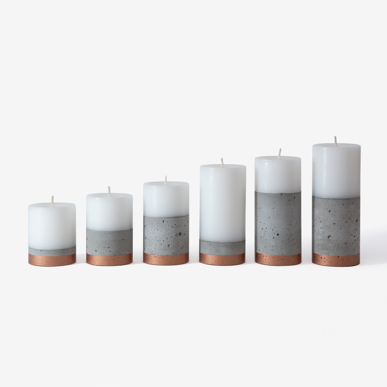 Set Velas Línea Cobre (6)