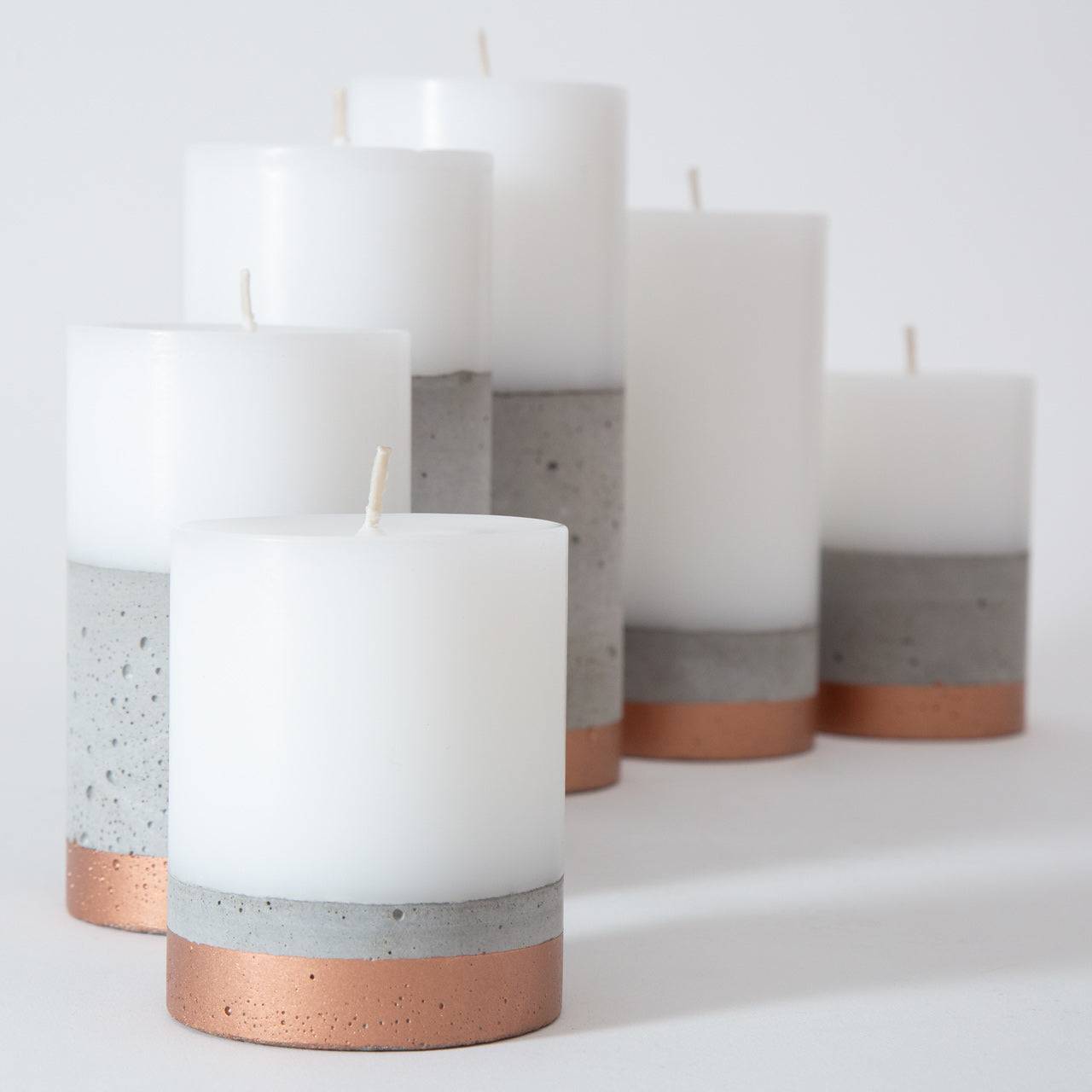 Set Velas Línea Cobre (6)